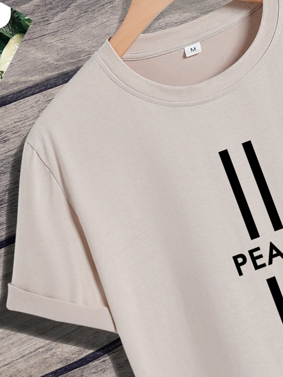 Camiseta Estampa Peace - MANDORAS