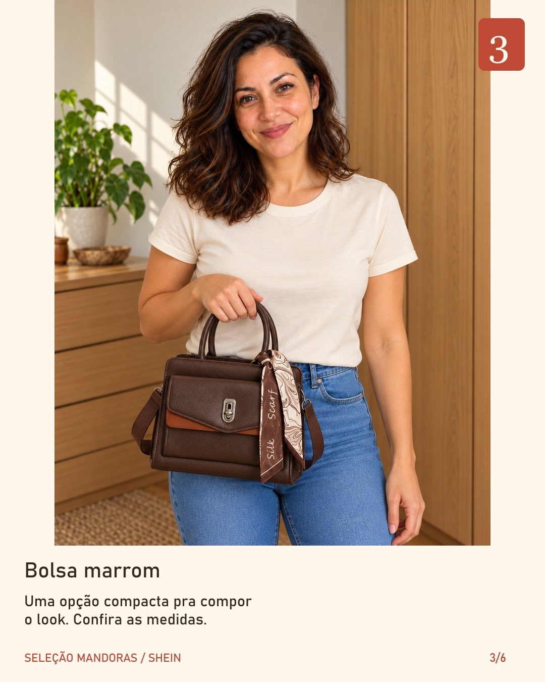 Bolsa marrom café