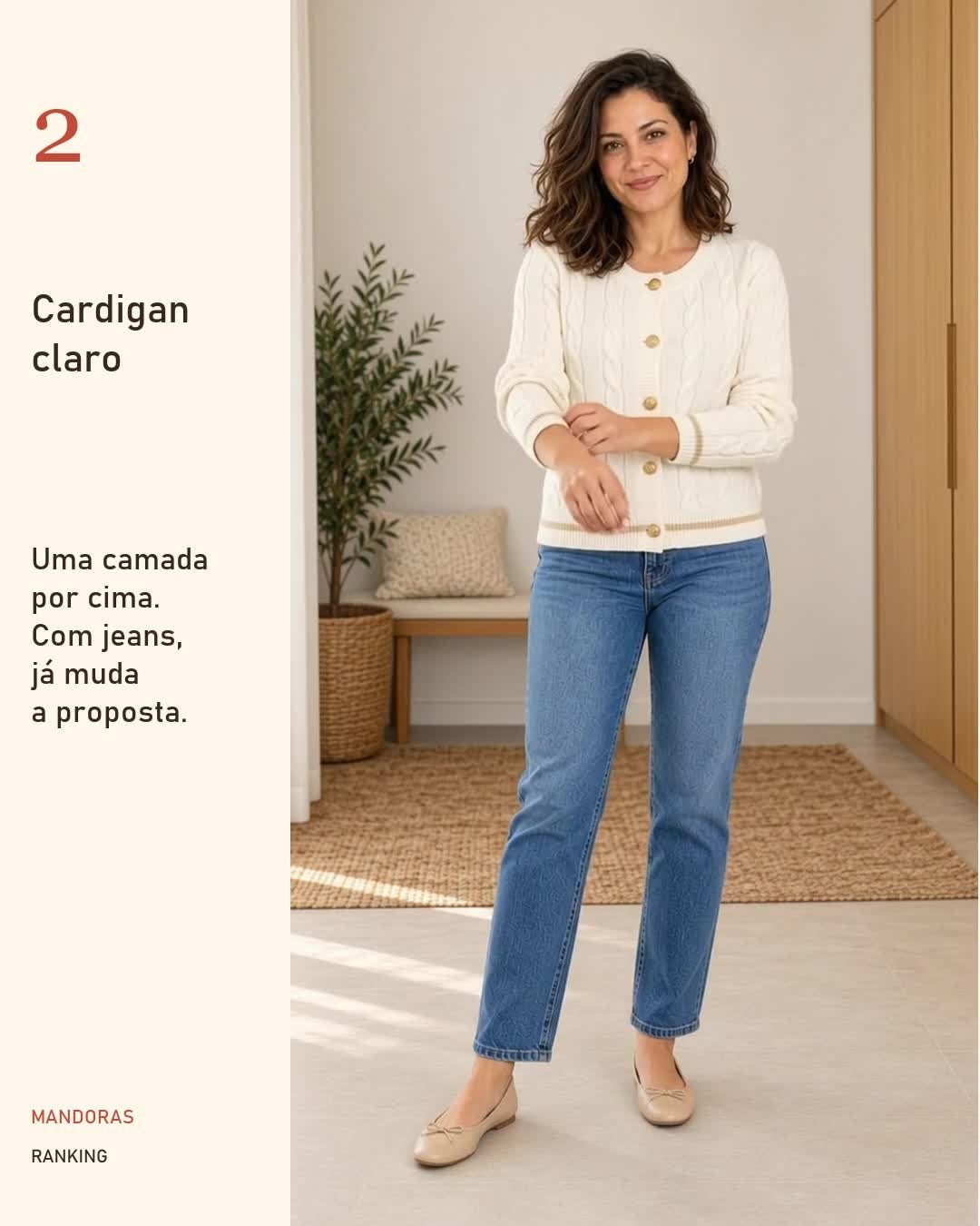Cardigan branco LUNE
