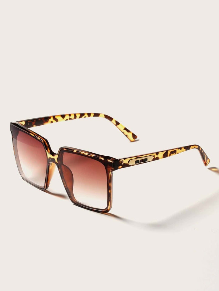 Óculos de Sol com Moldura Leopardo - MANDORAS