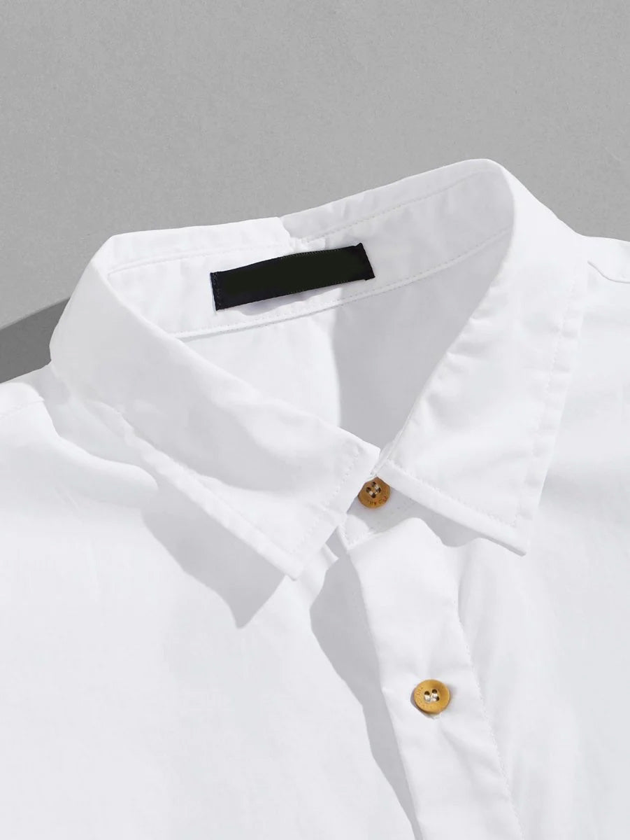 Camisa Manga Curta Simple White