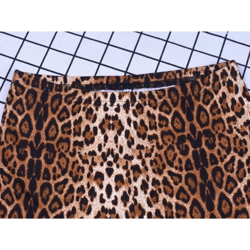 Calça Flare Leopardo - MANDORAS