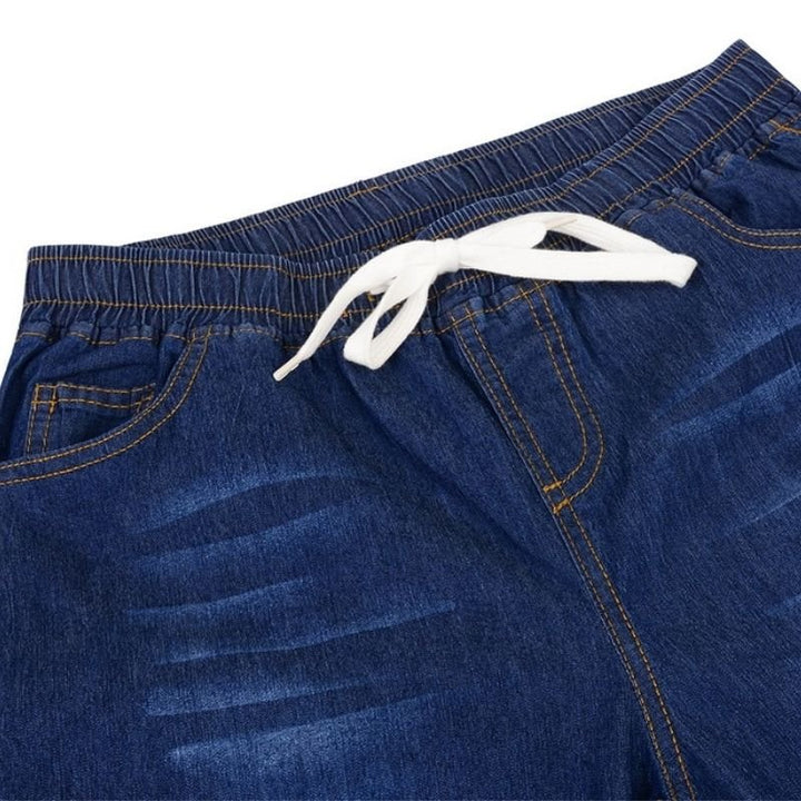 Calça Jeans Cós Elástico - MANDORAS