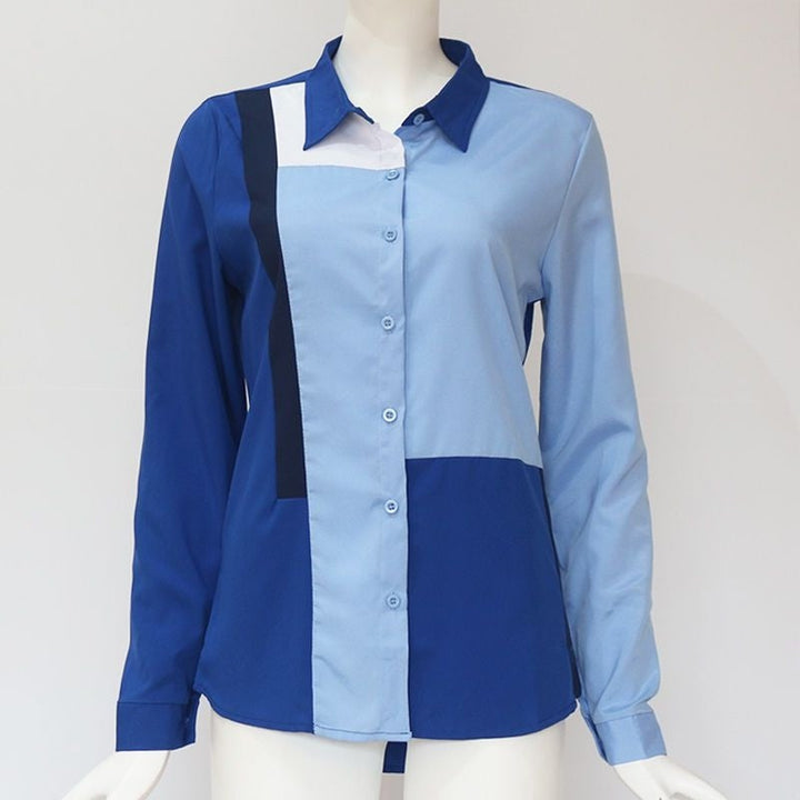 Camisa Chiffon Azul - MANDORAS