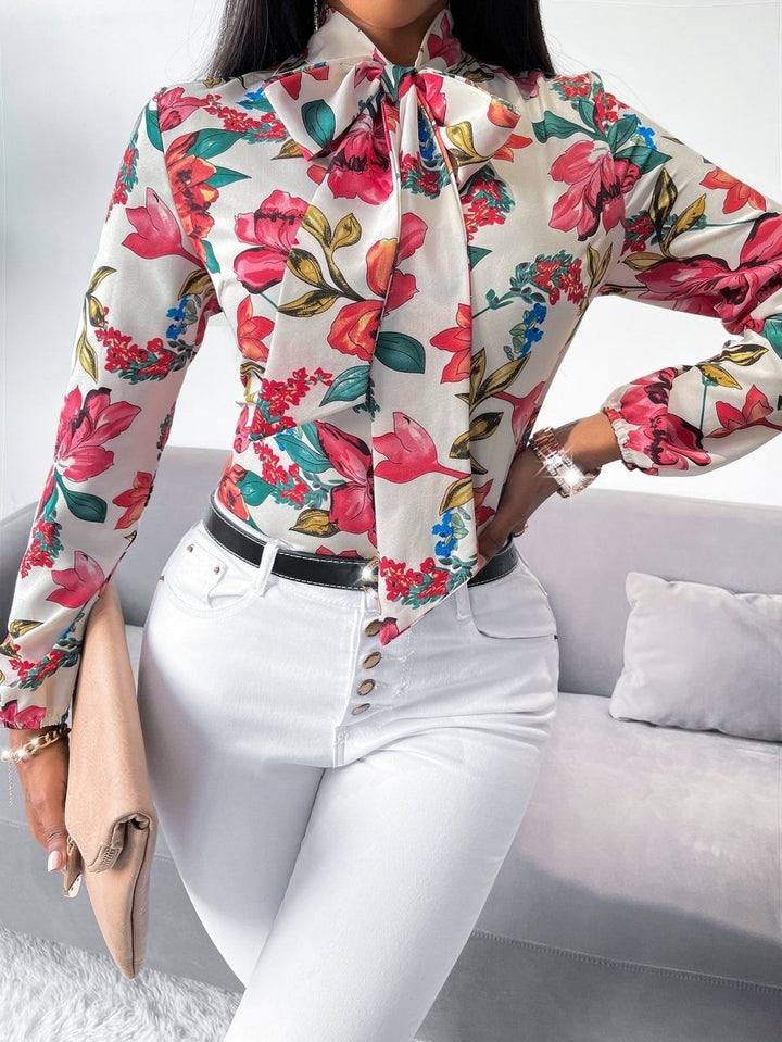 Camisa Elegante Floral - MANDORAS
