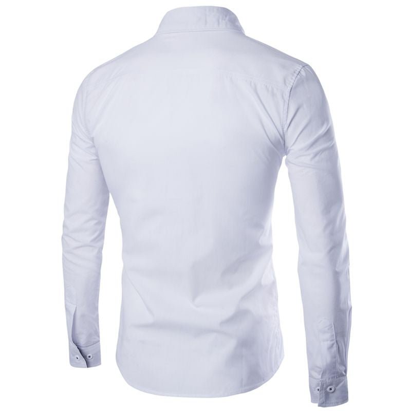 Camisa Lapela Branca - MANDORAS