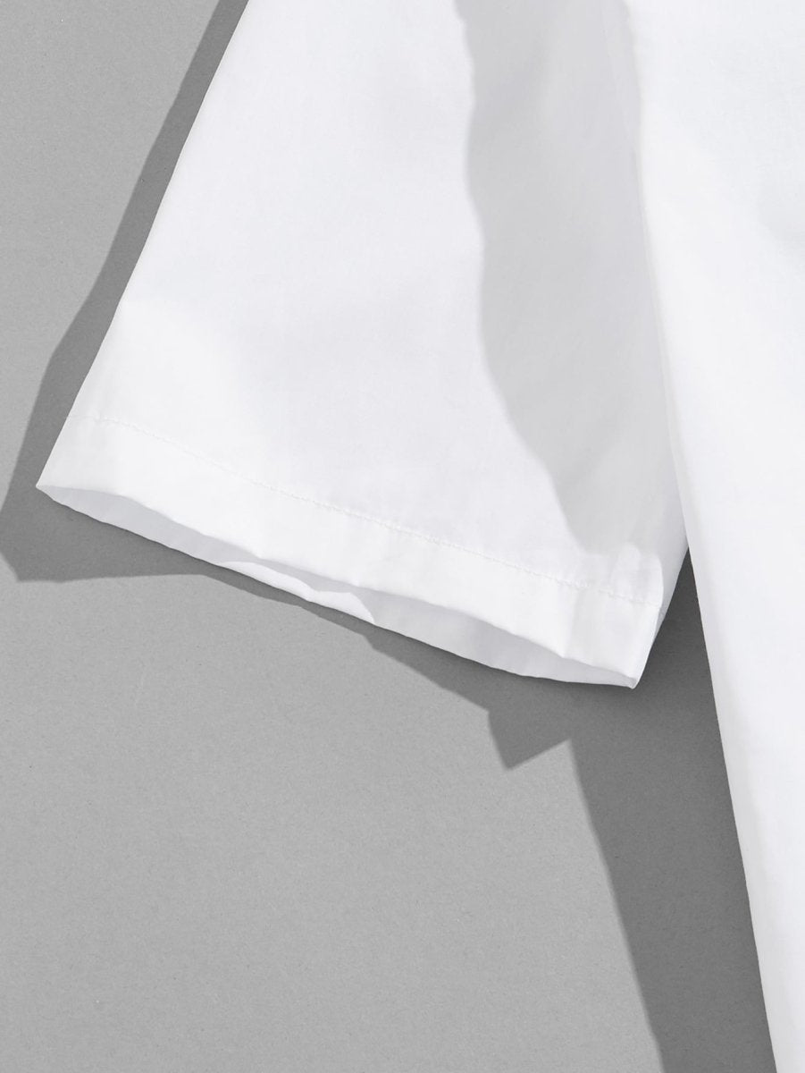 Camisa Manga Curta Simple White - MANDORAS