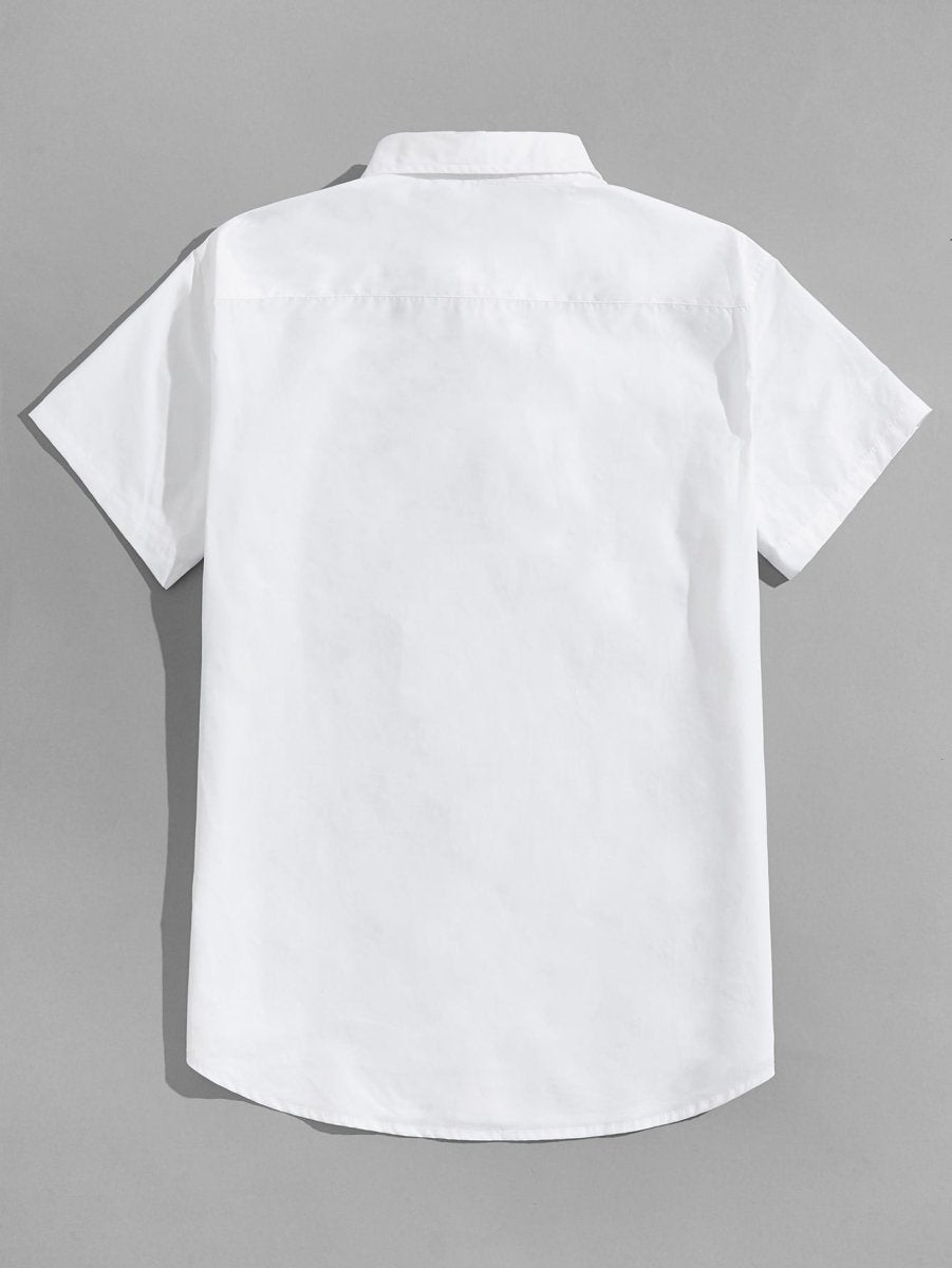 Camisa Manga Curta Simple White - MANDORAS