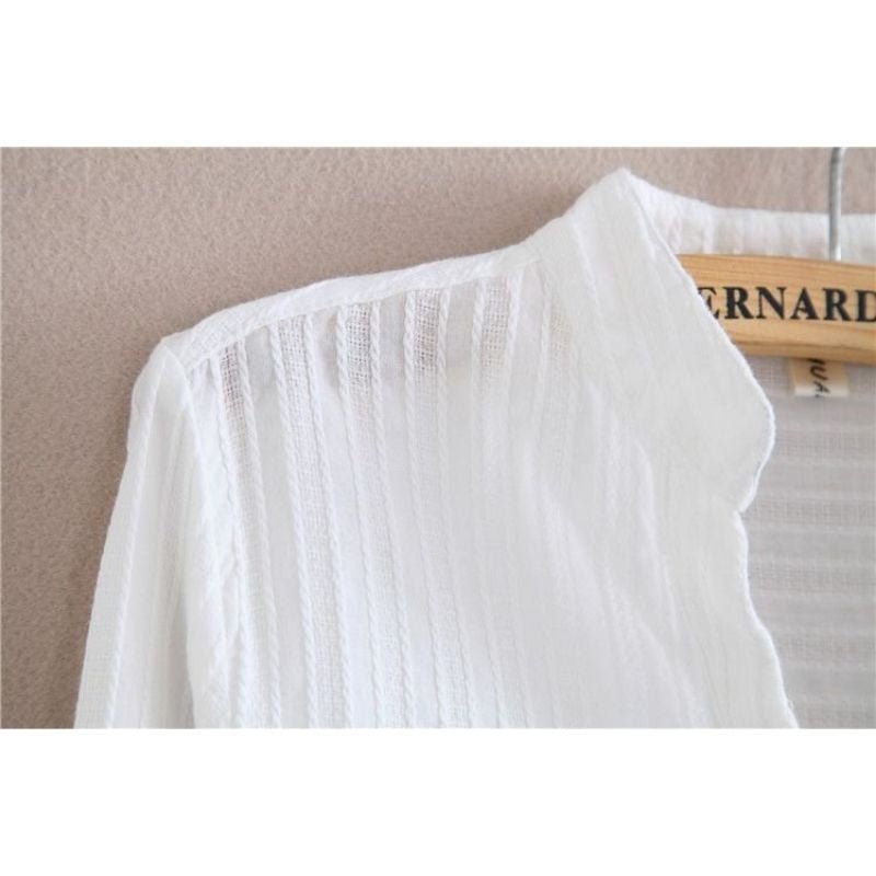 Camisa Texturizada Branca - MANDORAS