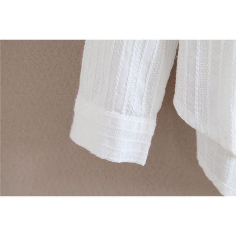 Camisa Texturizada White - MANDORAS