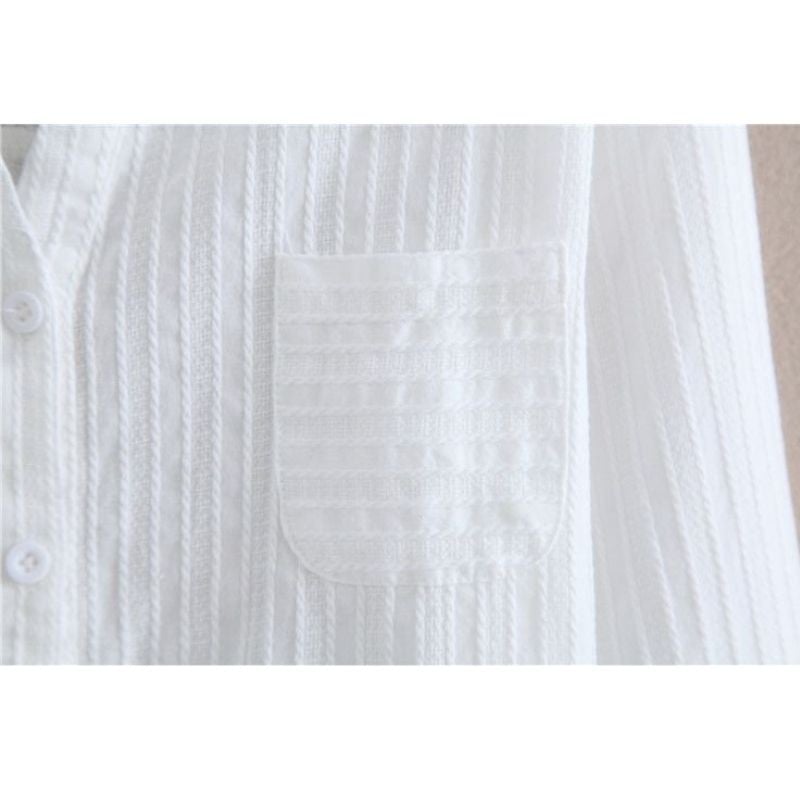 Camisa Texturizada White - MANDORAS