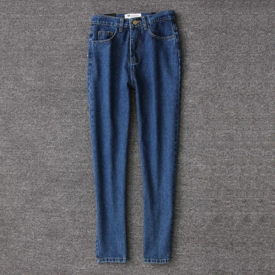 Mom Jeans Básica Azul Escuro - MANDORAS
