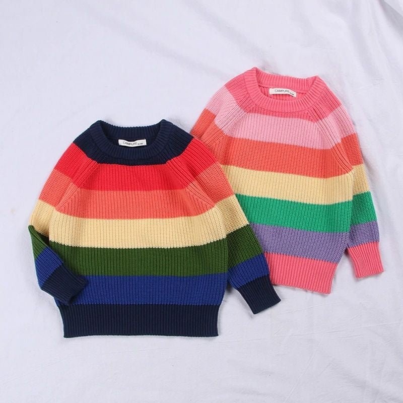 Suéter Listras Coloridas - MANDORAS