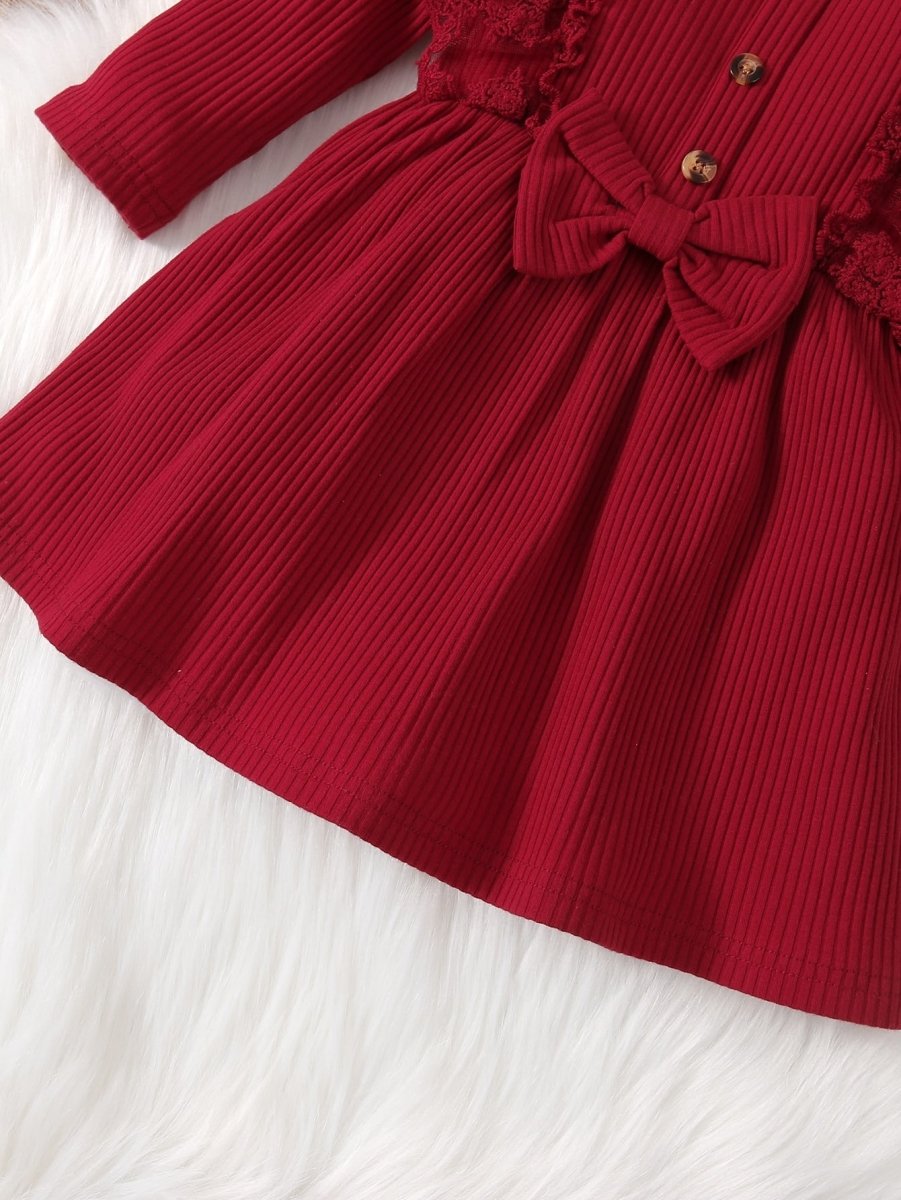 Vestido Vermelho Canelado - MANDORAS